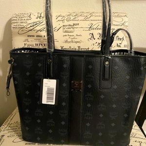 MCM Liz Reversible Medium Visetos Tote Bag